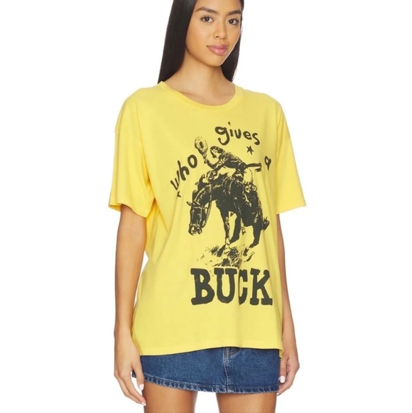 NWT Daydreamer Who Gives A Buck Cotton Graphic T-Shirt Sz XS - Picture 3 of 5